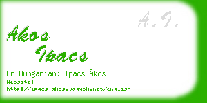akos ipacs business card